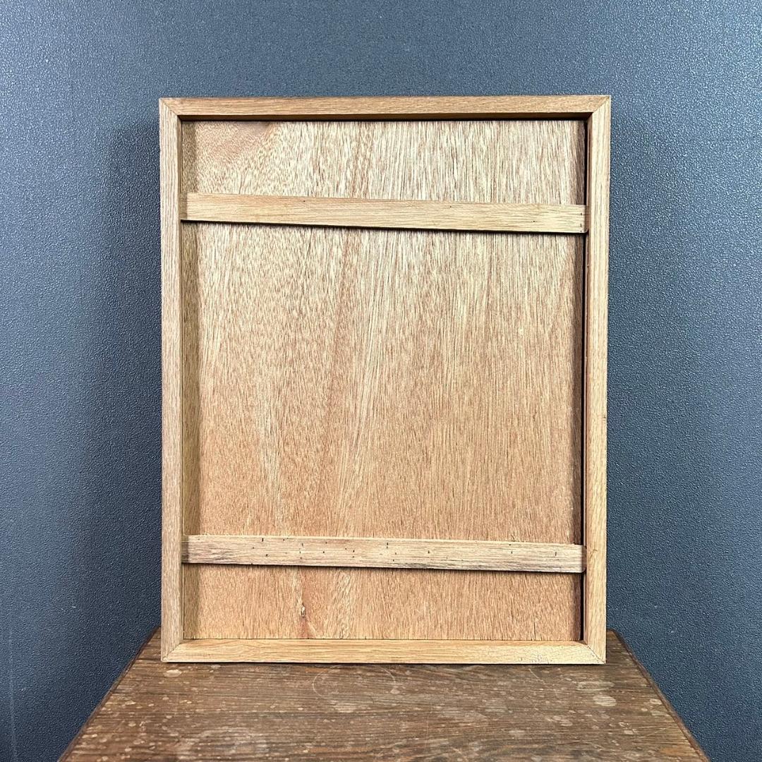 最終値下げ】滝平二郎「ねこやなぎ」木版画 直筆サイン入り 額縁入り