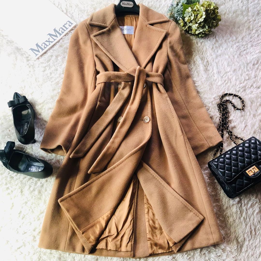 美品✨マックスマーラ マニュエラコート カシミヤ 女優襟 白タグ