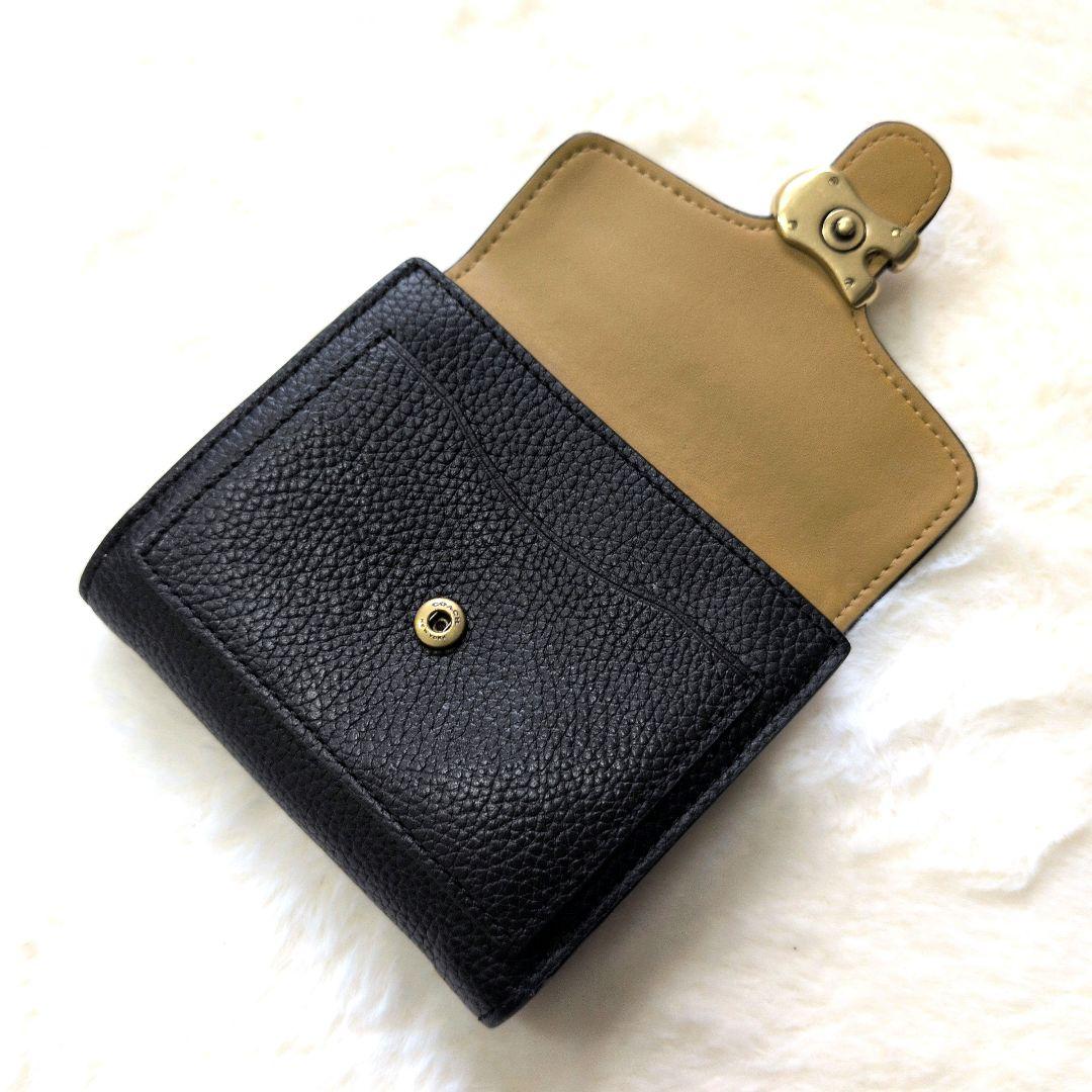 美品】コーチ タビー スモールウォレット 折り財布 黒 - メルカリ