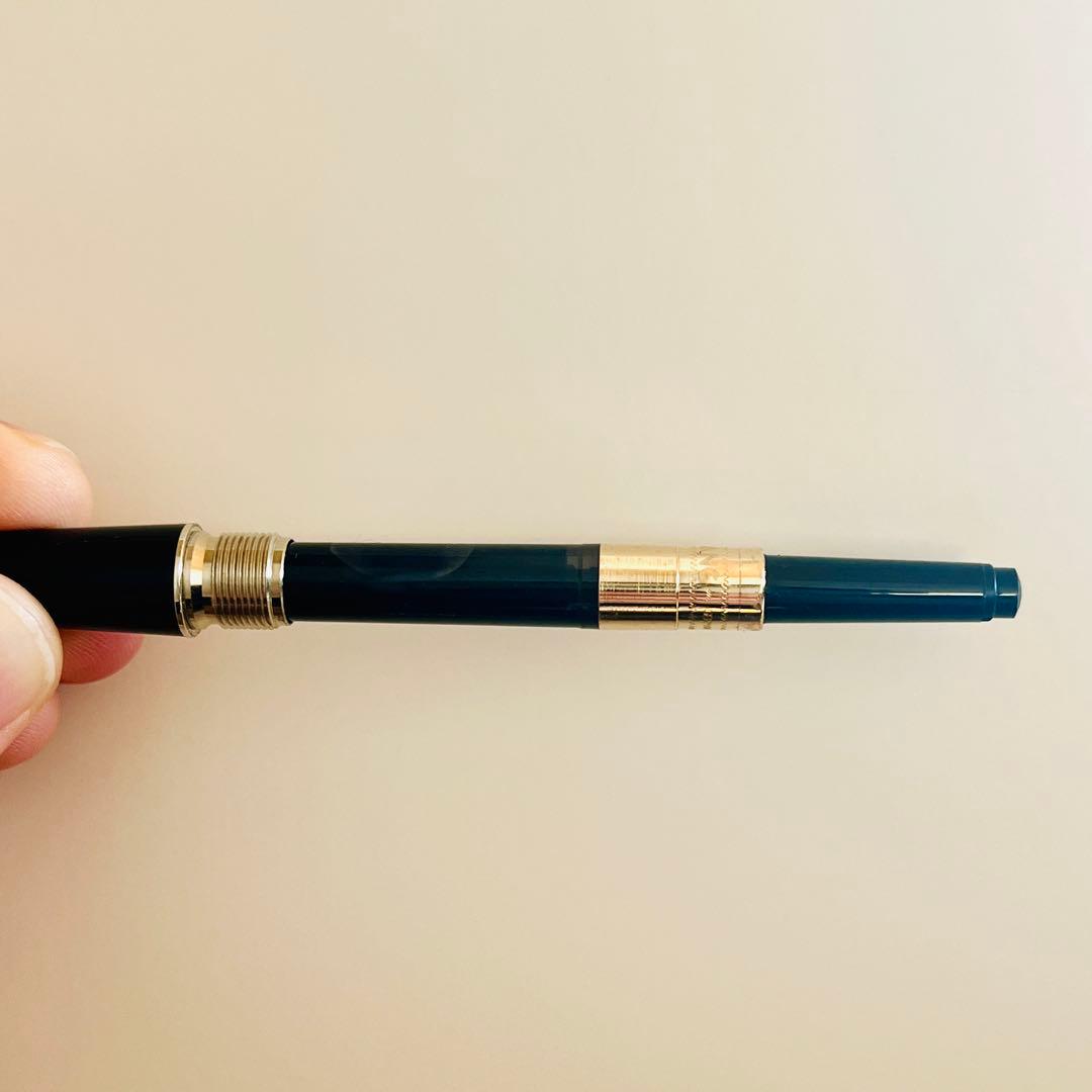 【週末限定】モンブラン P145 プラチナライン 14K コンバーター・インク付