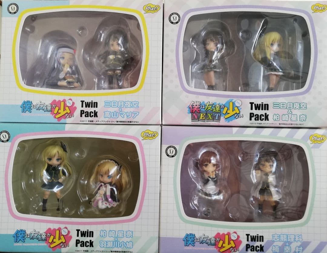 僕は友達が少ない フィギュアtwin pack×4 ジグソーパズル×1