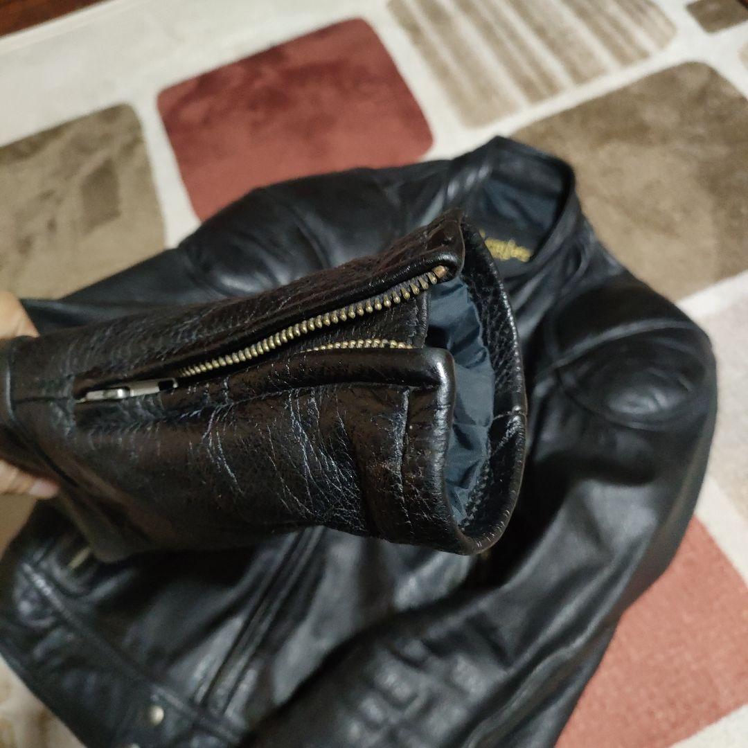 美品レアモデル KADOYA Ksleather シングルライダースМシボ本革