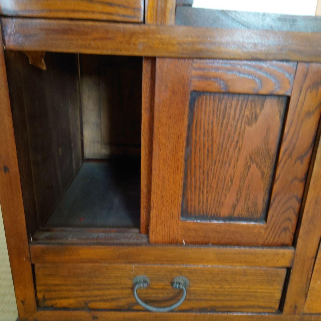 階段箪笥 タンス アンティーク 骨董 両面誂え