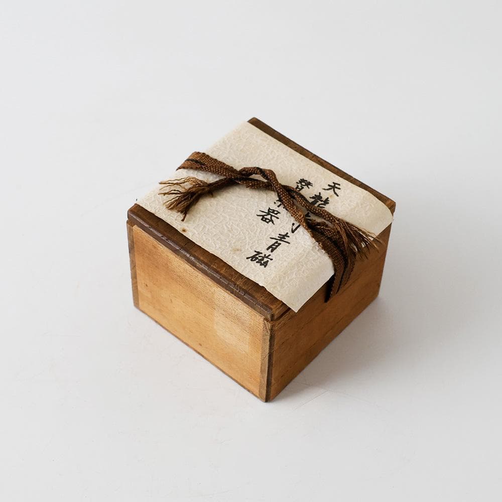 天龍寺青磁 替茶器 茶入 壷 茶道具 唐物 青瓷 時代箱 - メルカリ