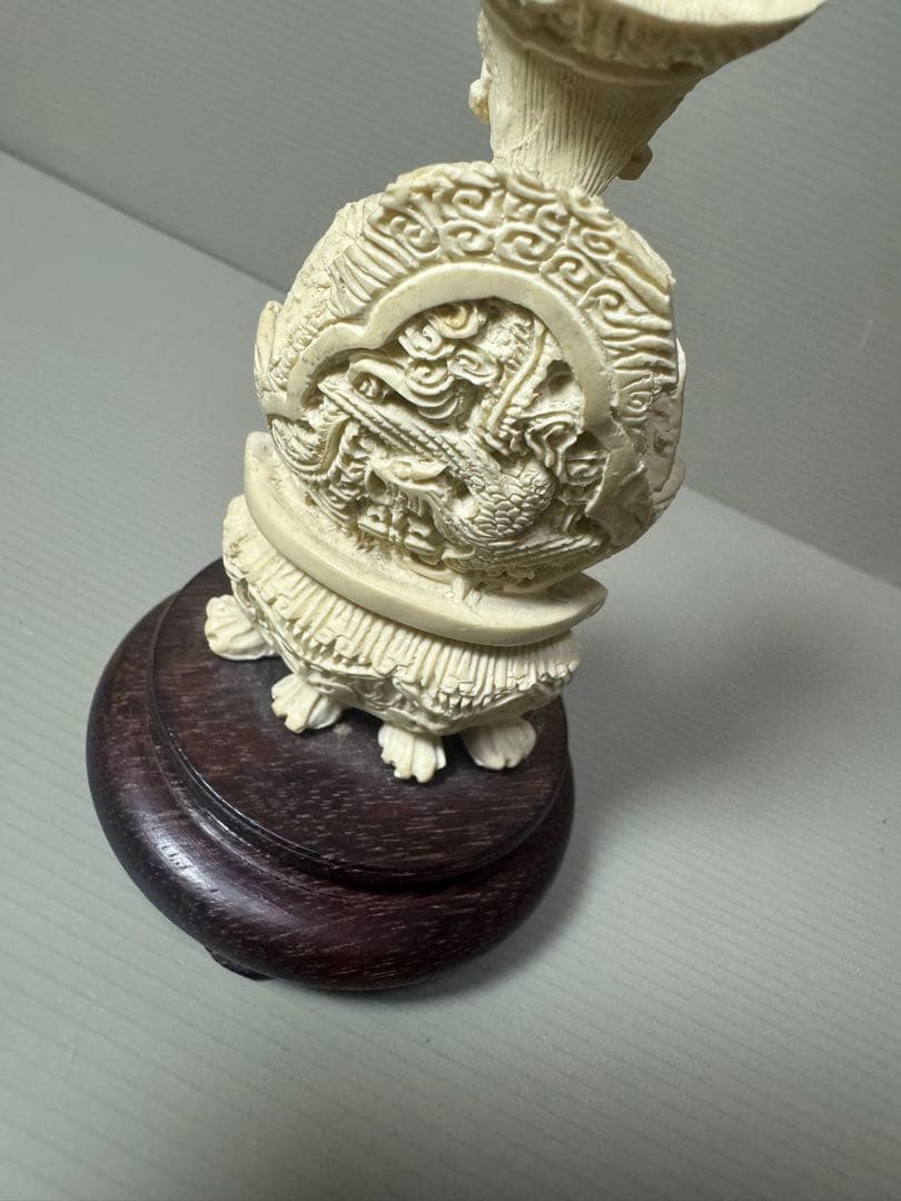 2102 皇帝像 彫刻 古美術品 置物 細密細工 骨董