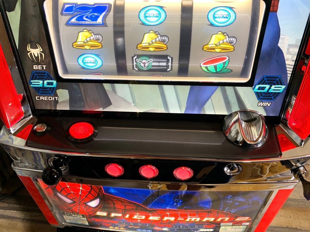 5号機 初代 スパイダーマン2 Sammy サミー コイン不要機 分解清掃済