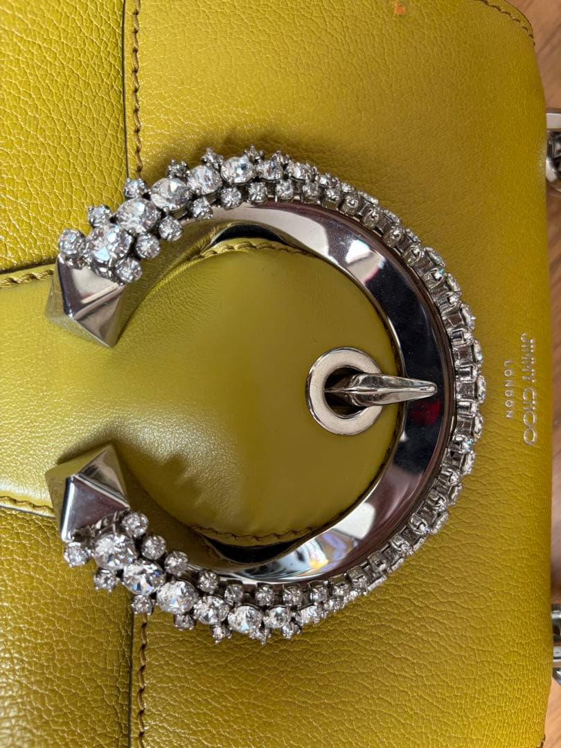 JIMMY CHOO イエローショルダーバッグ