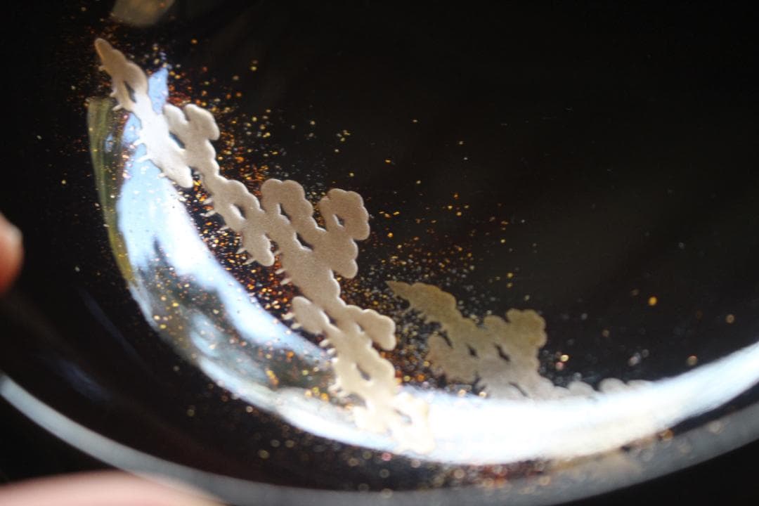 時代逸品！時代黒漆に優美な鶴遠山蒔絵の映える煮物椀2点（検蒔絵椀加賀蒔絵雑煮椀