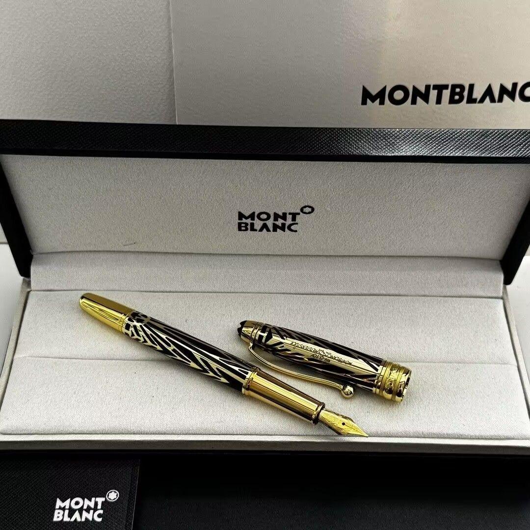 MONTBLANC 万年筆 黒と金