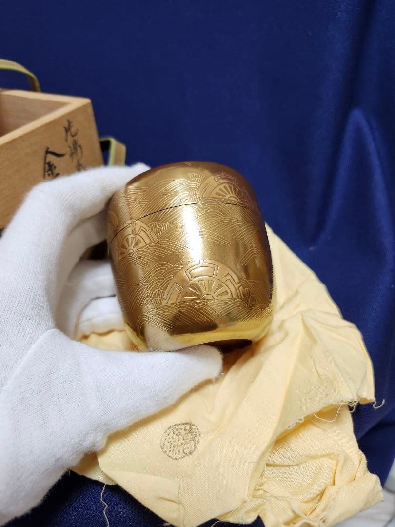 未使用品 六瓢 蒔絵 大棗 茶道 表千家