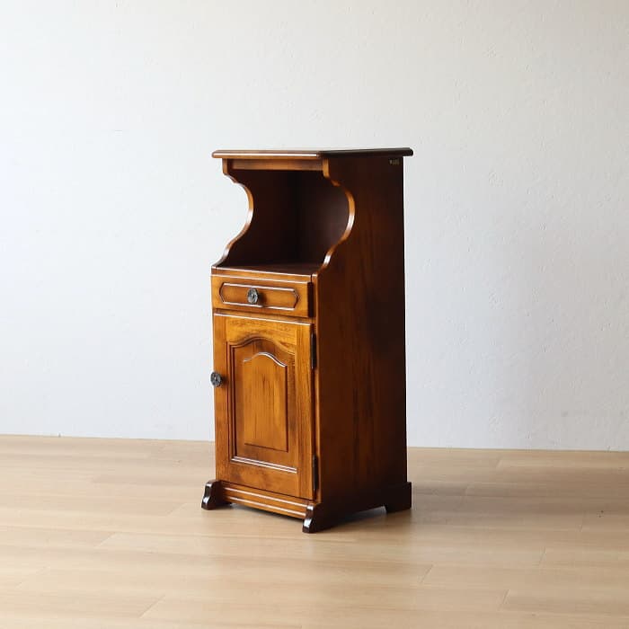 カリモク 電話台 花台 コロニアル レトロ ヴィンテージ ラック - メルカリ