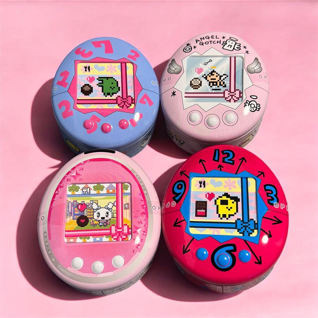 たまごっちチョコ缶全4種セット コンプリートセット【新品未開封品