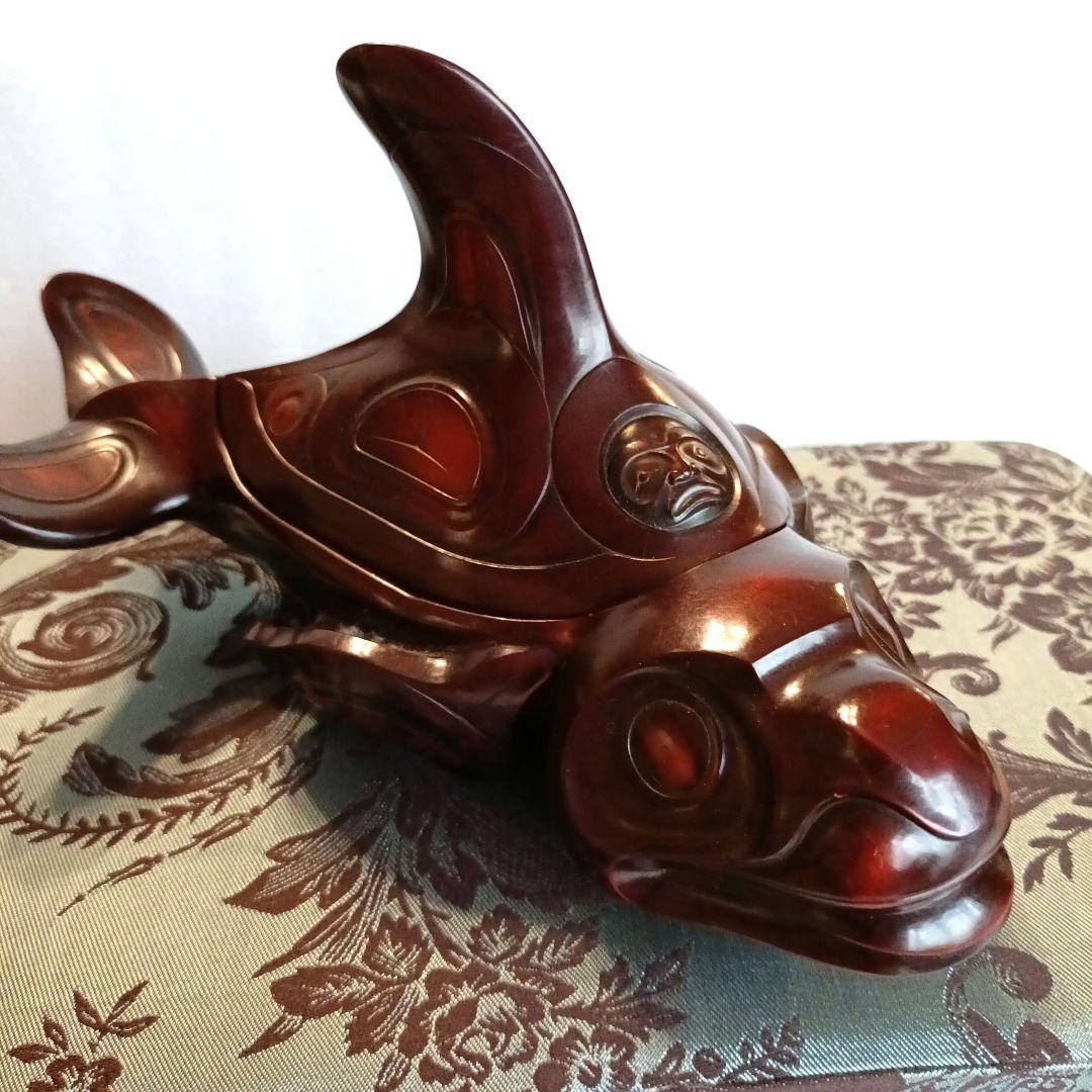 希少】先住民族のシャチのスピリットボックス