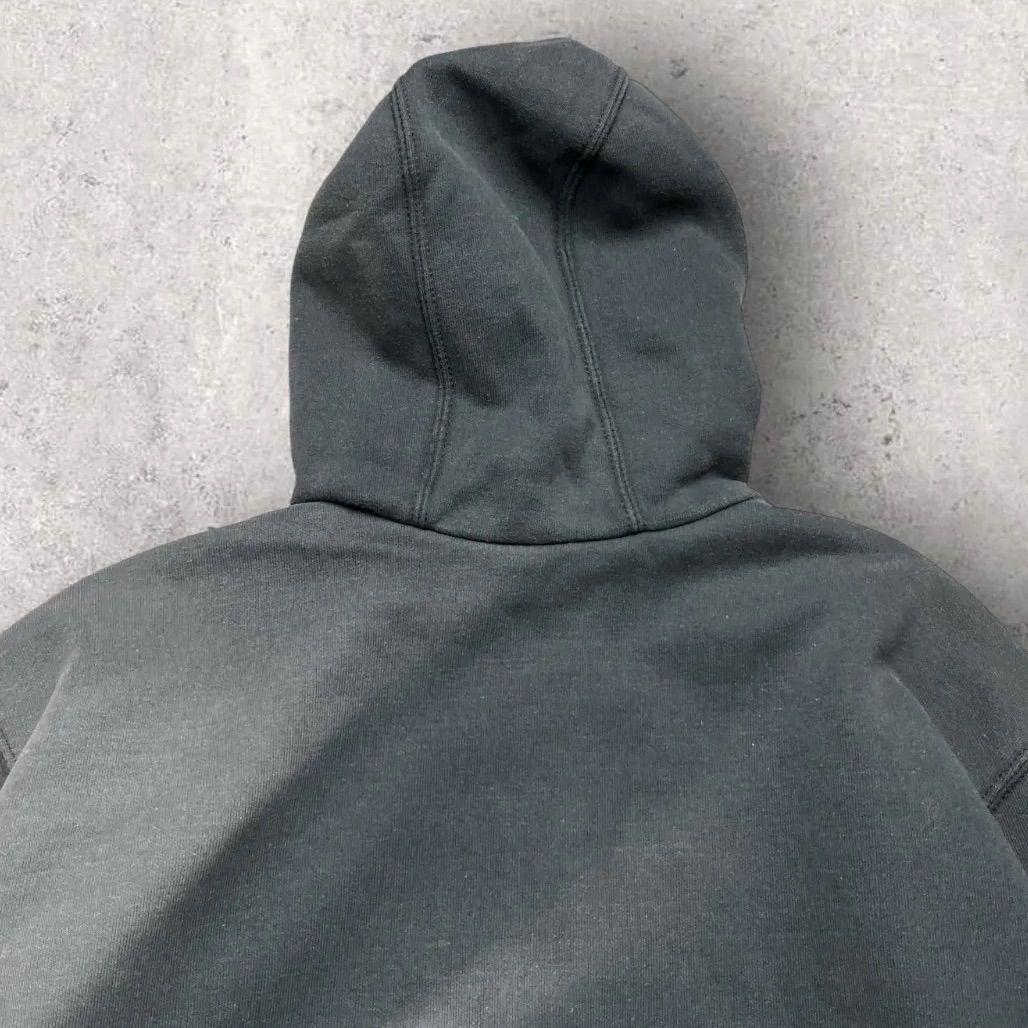 カーハート 裏サーマル ジップアップ パーカー ダブルフェイス ブラック S