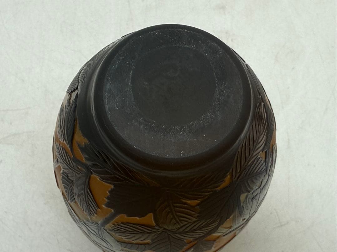 エミールガレ フクシアの花紋瓶 高さ約14.1cm 送料込み251202 - メルカリ