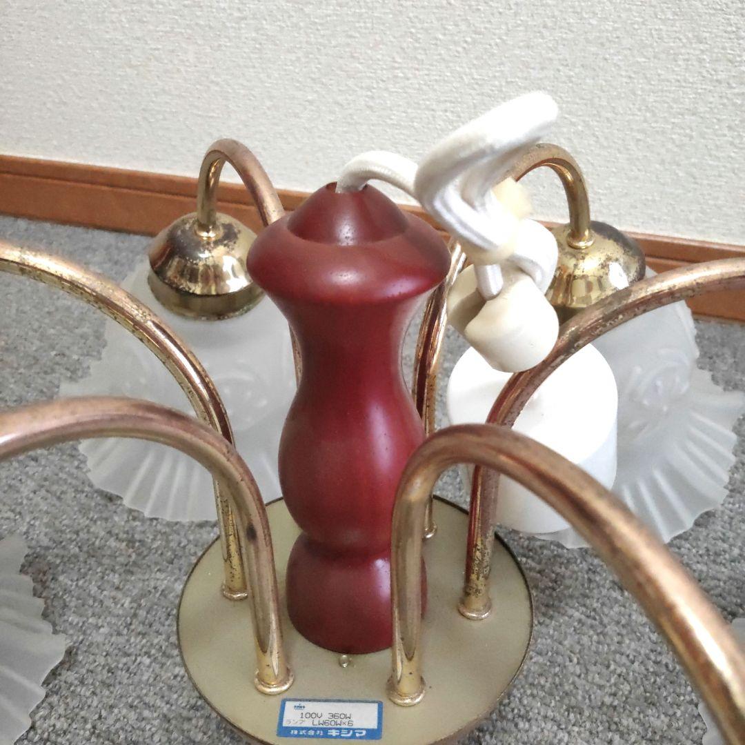 Wab 様専用】kishima 6灯 シャンデリア 取り付け簡単シーリングライ