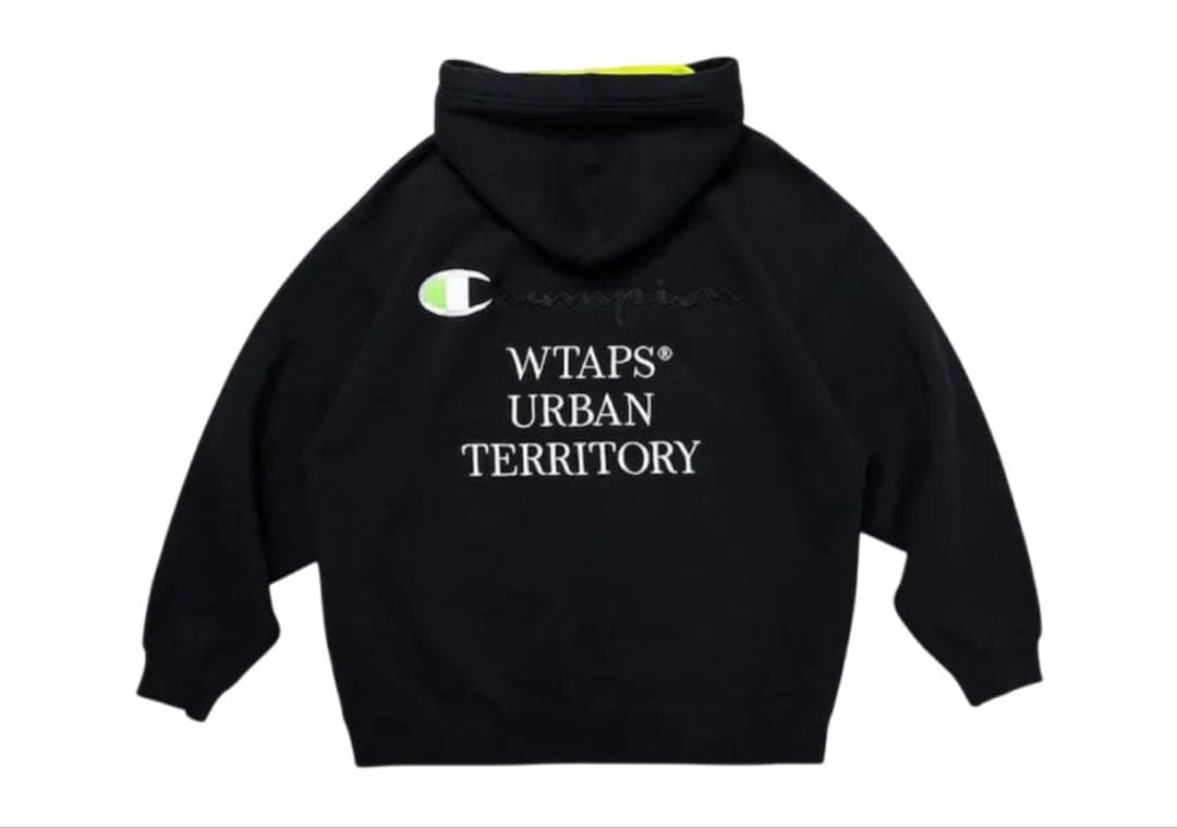 Champion WTAPS® パーカー 黒/ライム