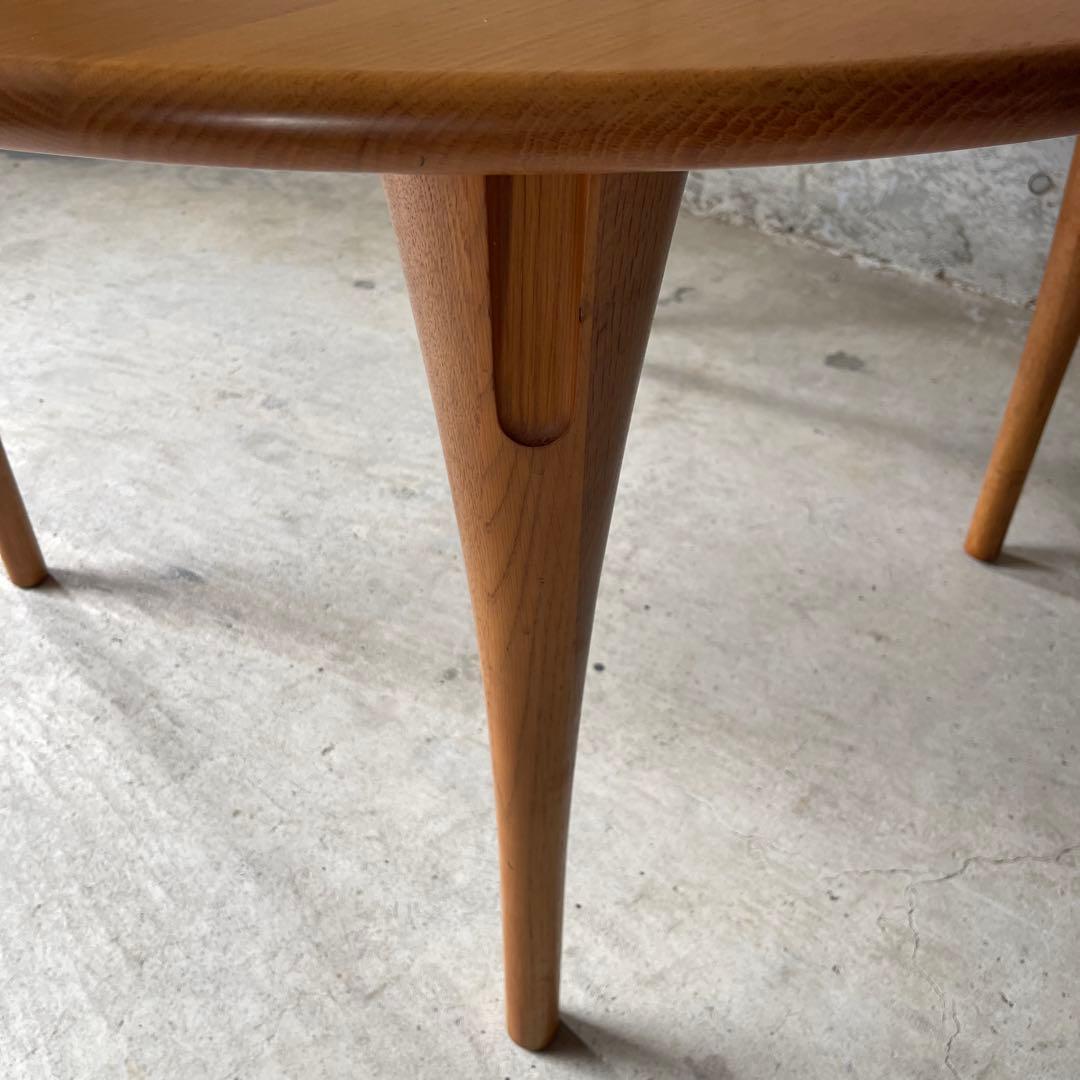 飛騨産業 キツツキ 侭 オーク材 北欧スタイル　ナチュラル円形ダイニングテーブル
