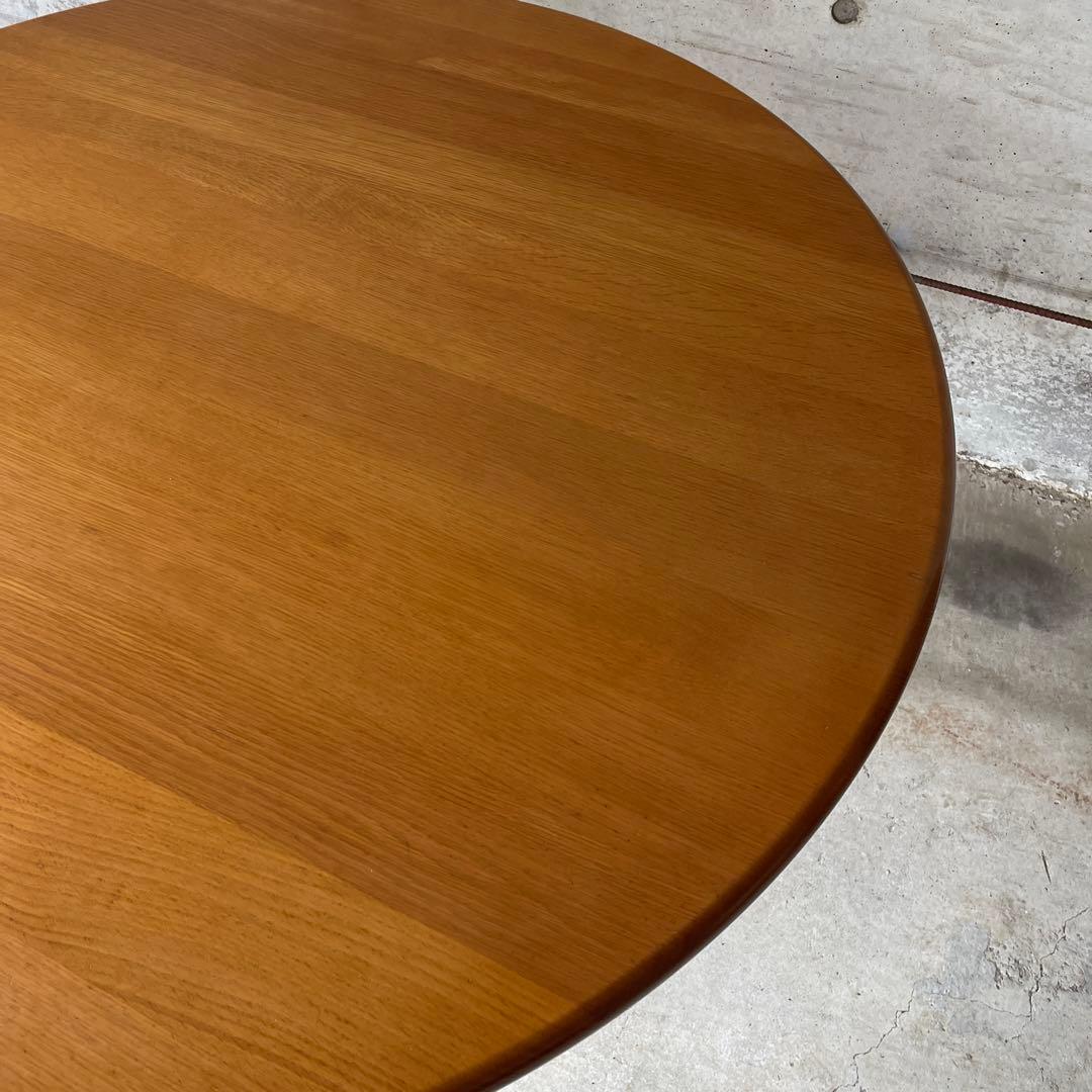 飛騨産業 キツツキ 侭 オーク材 北欧スタイル　ナチュラル円形ダイニングテーブル