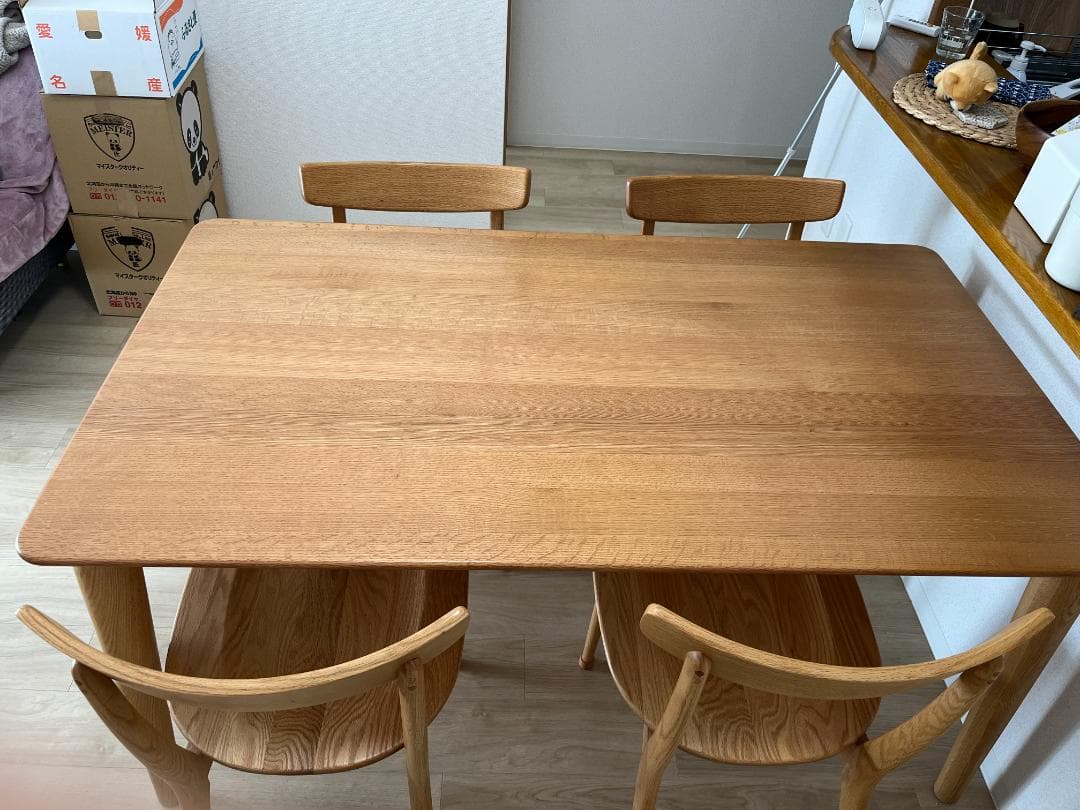 大阪府枚方市 大塚家具のオークテーブル