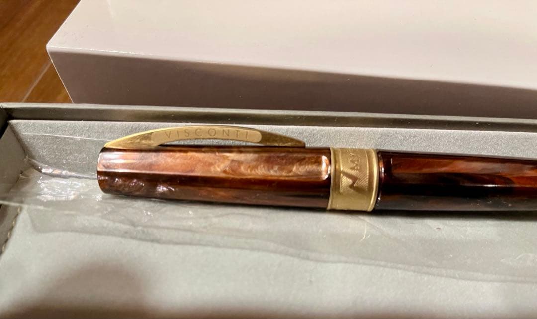 極美品 ビスコンティ 万年筆 ミラージュ ミュトス アポロ 07-08-FP F