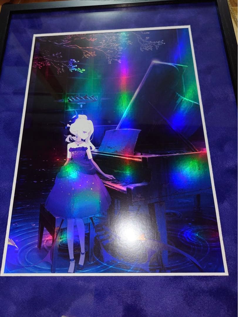 ブルーアーカイブ額装イラスト「陽ひらく彼女たちの小夜曲」(オーロラ