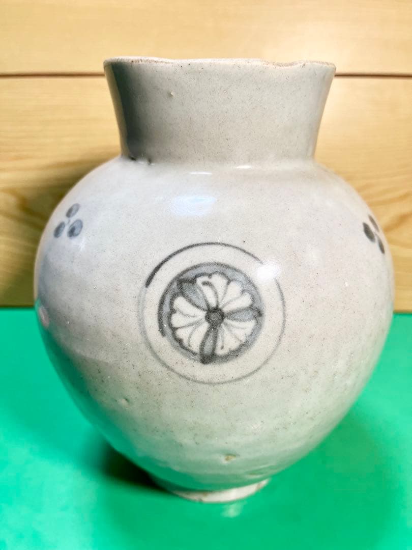 初期伊万里 丸紋模様染付壺1個 古美術 三樹 - 初期伊万里 壺