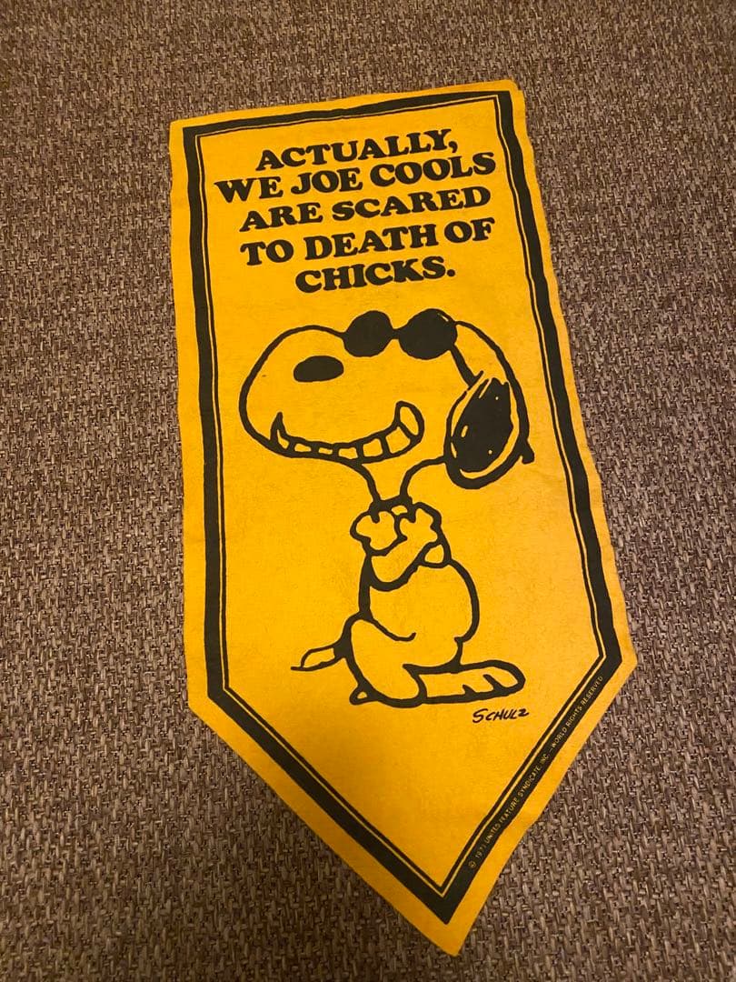 60S 70S SNOOPY ペナント 4点まとめて販売