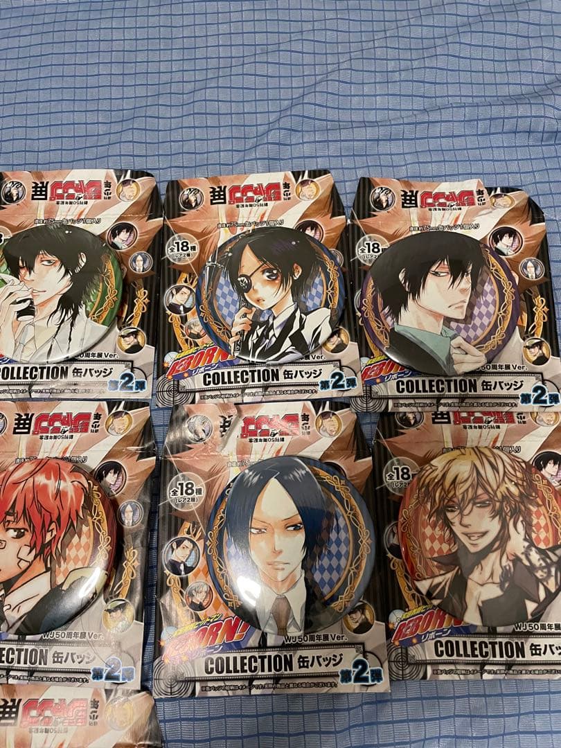 リボーン ジャンプ展 第2弾 缶バッジ コンプリートセット 18個 ツナ