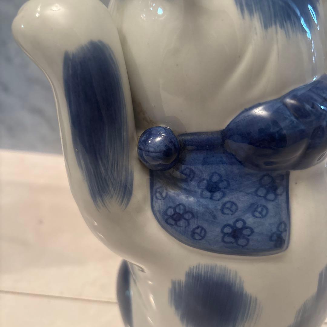 九谷焼アンティーク 妖艶な瞳やまつ毛、体の模様が芸術的で可愛い花