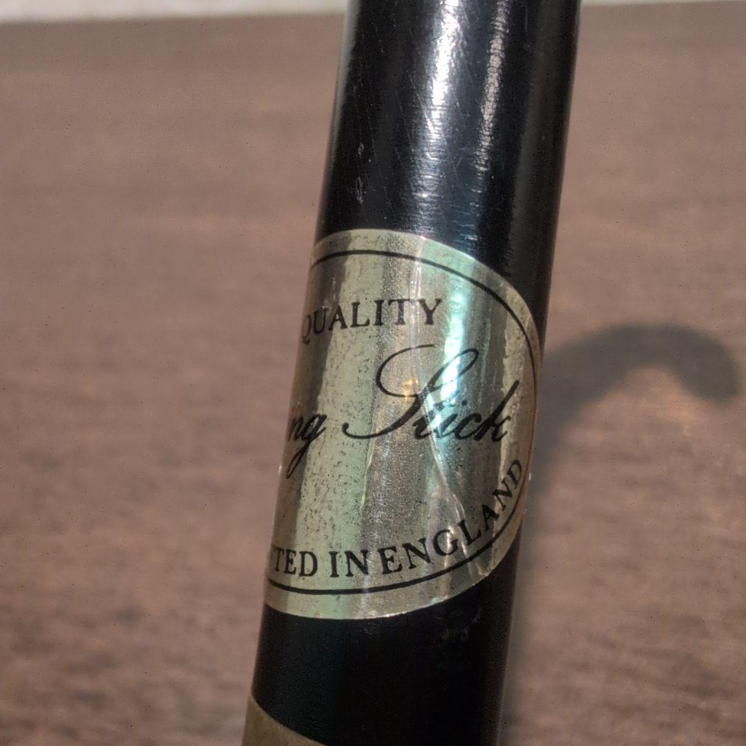 最終価格 英国製 ヴィンテージ ハンドメイド 木製 杖 シルバーハンドル