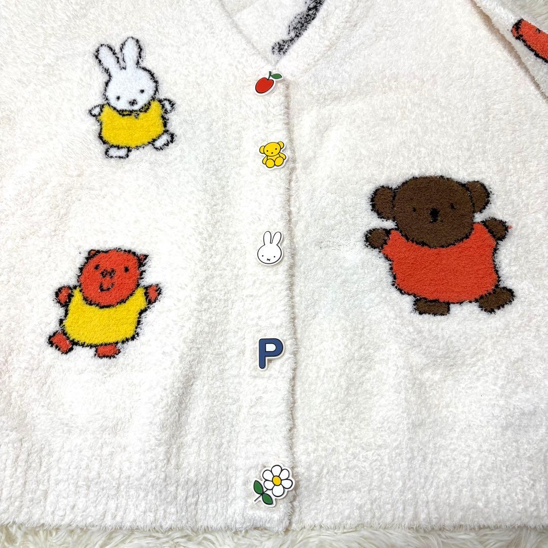 ジェラートピケ ミッフィー カーディガン クリーム M-Lサイズ