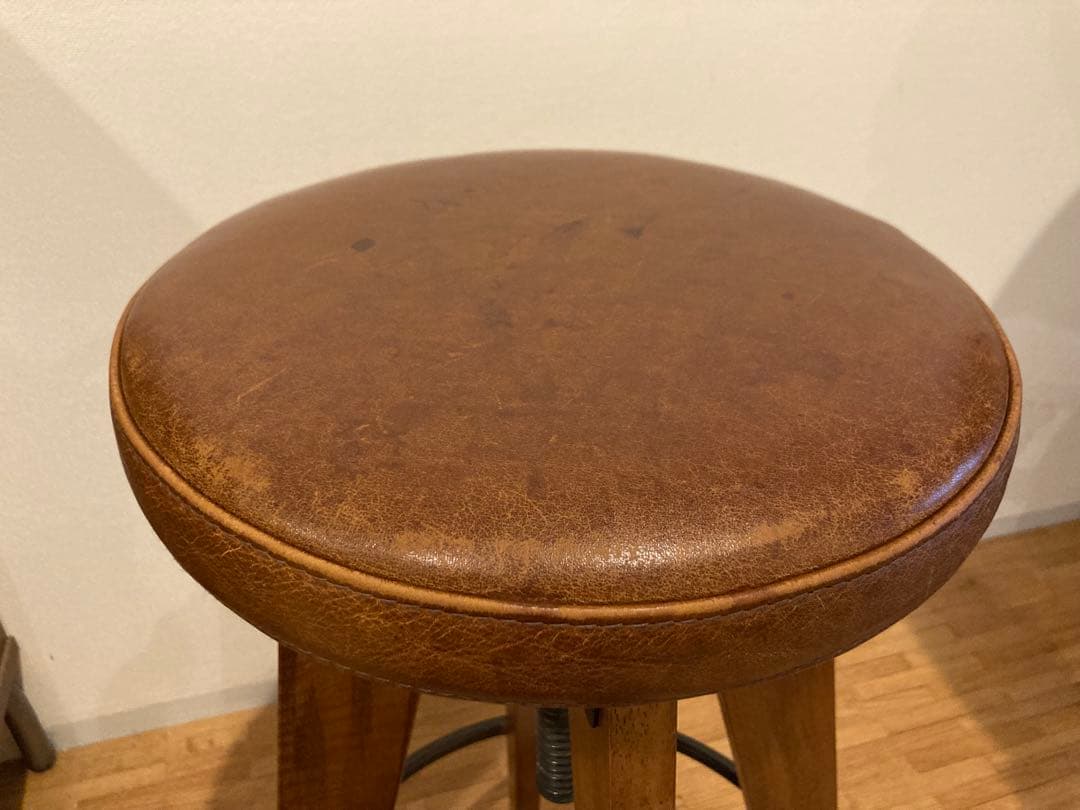 ジャーナルスタンダードファニチャー シノン ハイスツール レザー 昇降式①