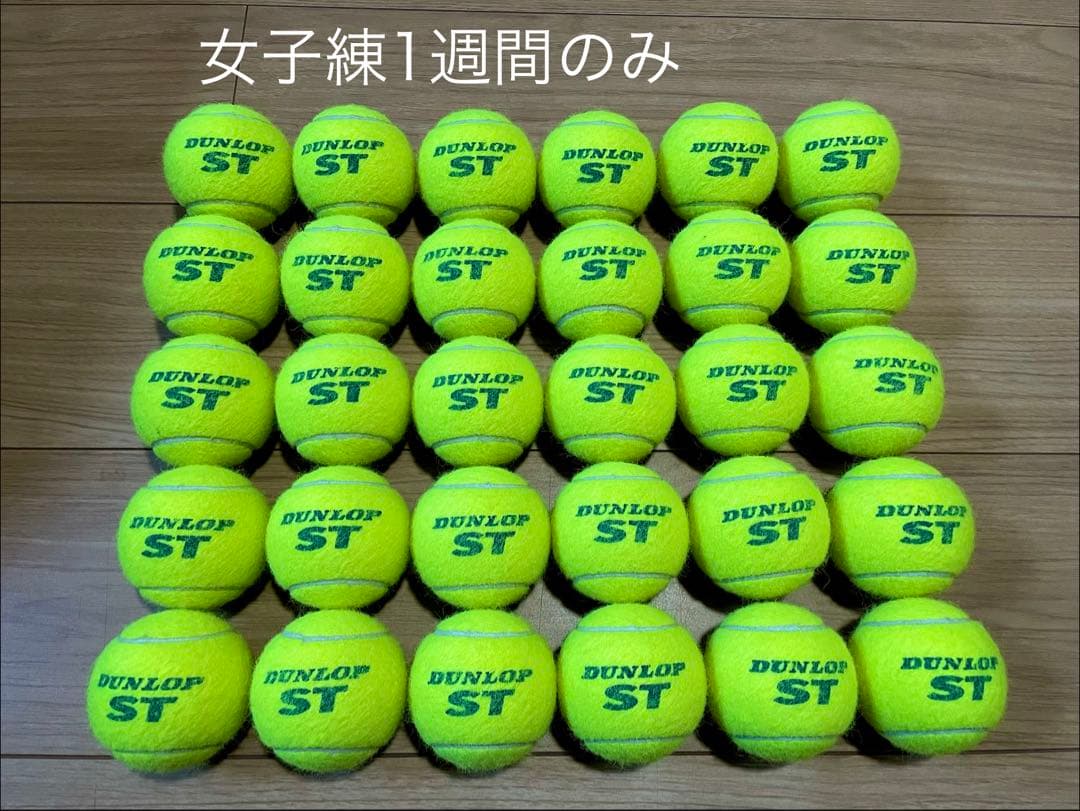 女子練1週間のみ 即日発送 中古硬式テニスボール30球 - メルカリ
