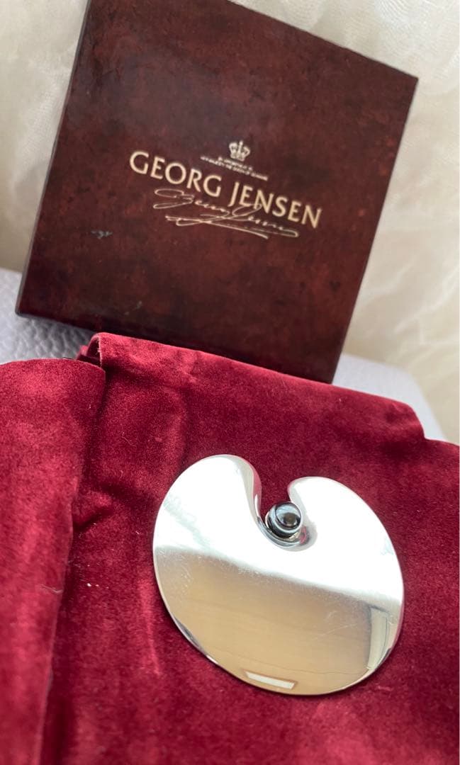 極美品 ヘマタイトブローチ351 睡蓮 sv925