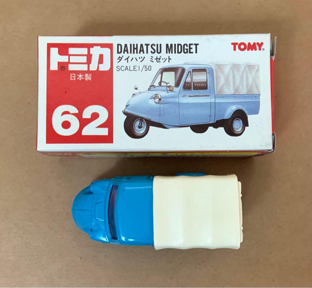 赤箱　トミカ62　ロム特注　ダイハツ ミゼット　日本製　タンポ