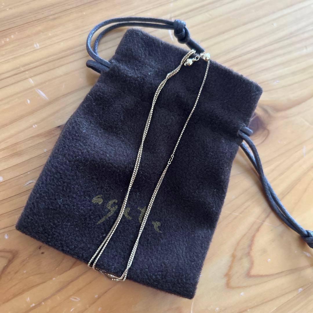 ウ*ル様 新品未使用agete 2連 ブレス アンクレット ベネチアンチェーン