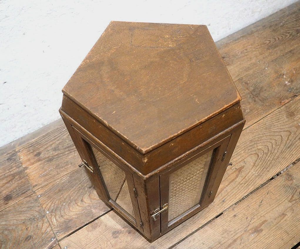 1336 回転式 レトロなハンコケース 判子 ガラスケース レトロ アンティーク