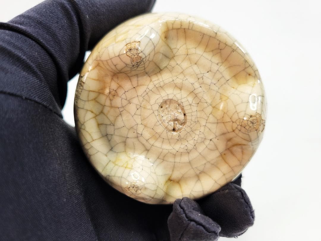 2811 青磁三足香炉時代物