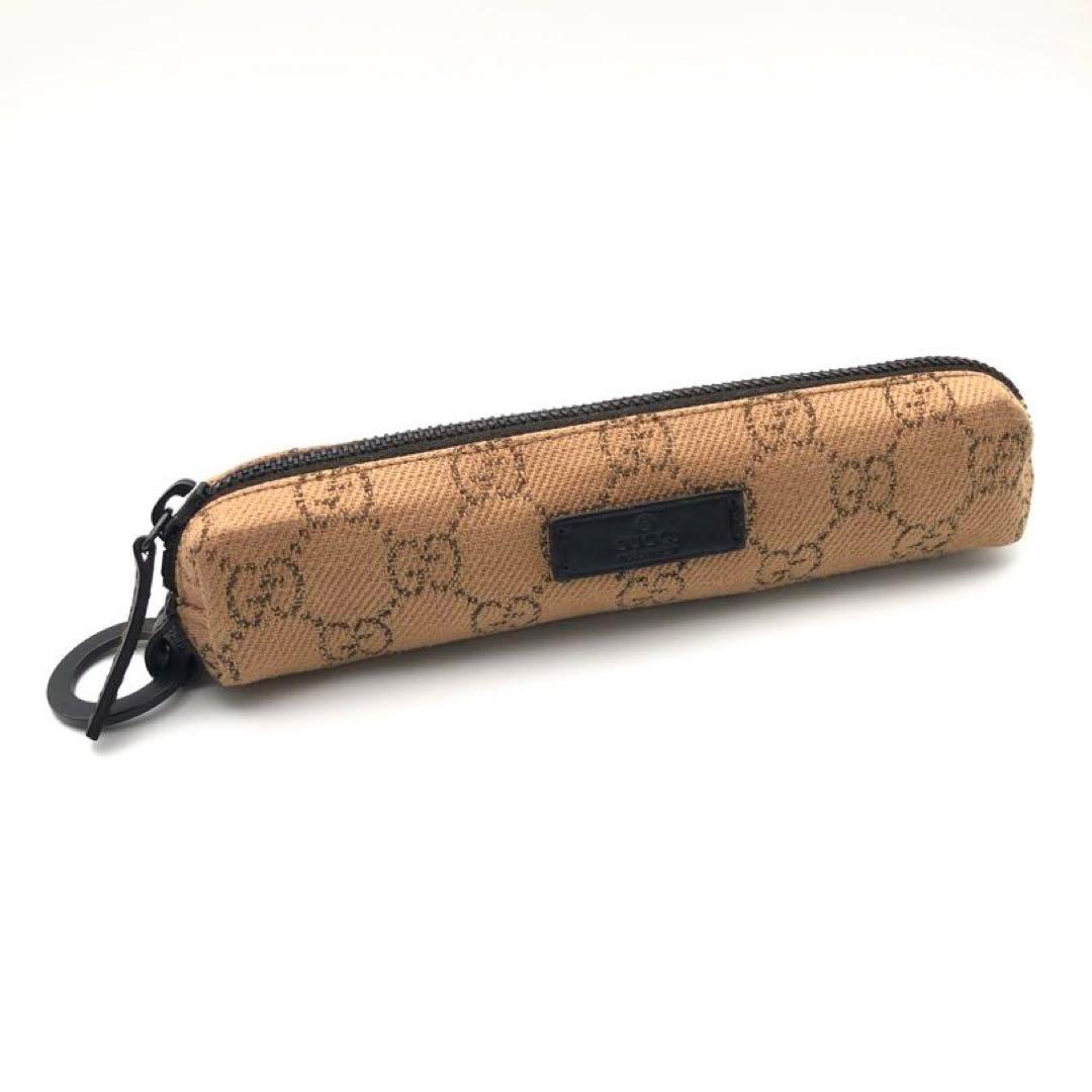 レア】GUCCI グッチ GGキャンバス ブラウン系 ペンケース