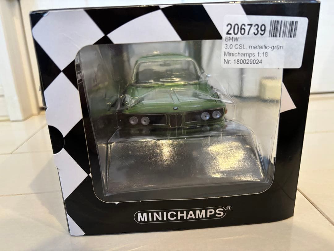 BMW 3.0CSl E9 lic grun ミニチャンプス 1/18