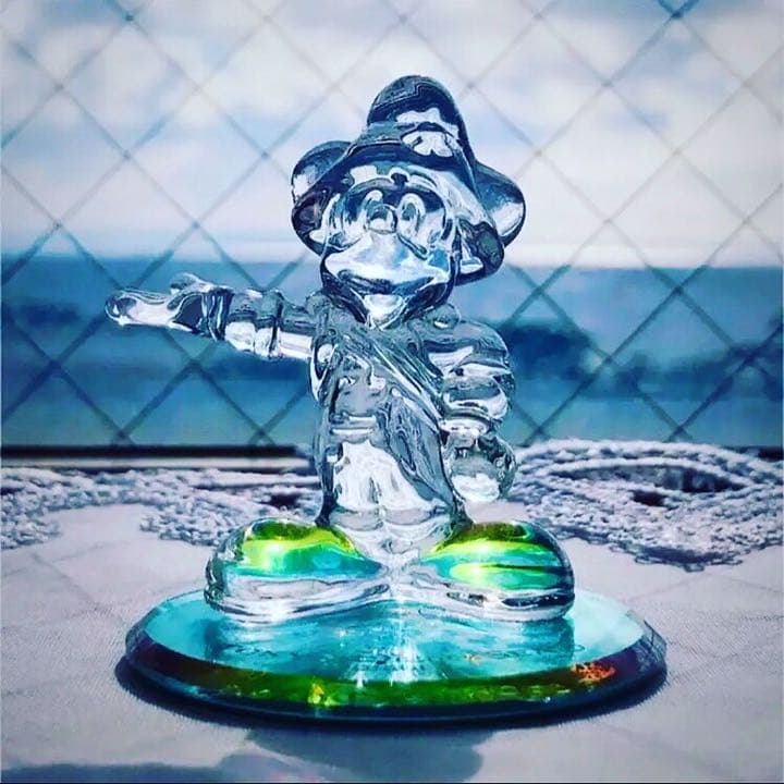 期間限定値下げ Disney ミッキーマウス ガラス細工 置物 ディズニー