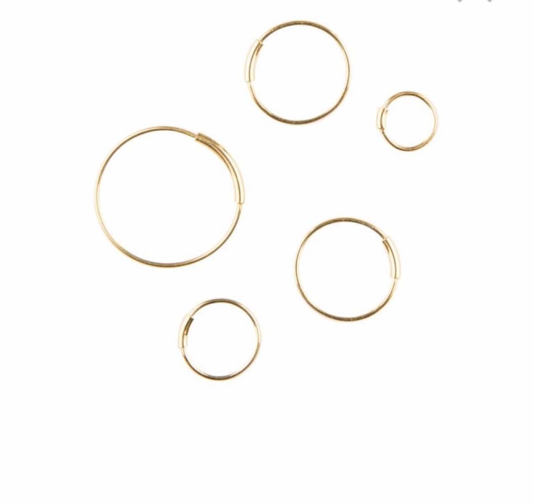 マリアブラック Basic 8 Hoops ゴールド ピアス 新品