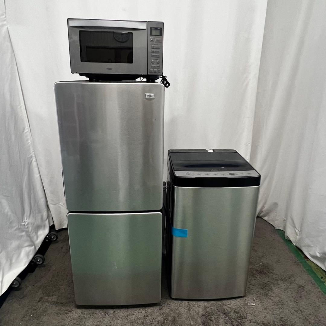 914⭕️冷蔵庫　洗濯機　haier　一人暮らし　セット　安い　設置無料　レンジ