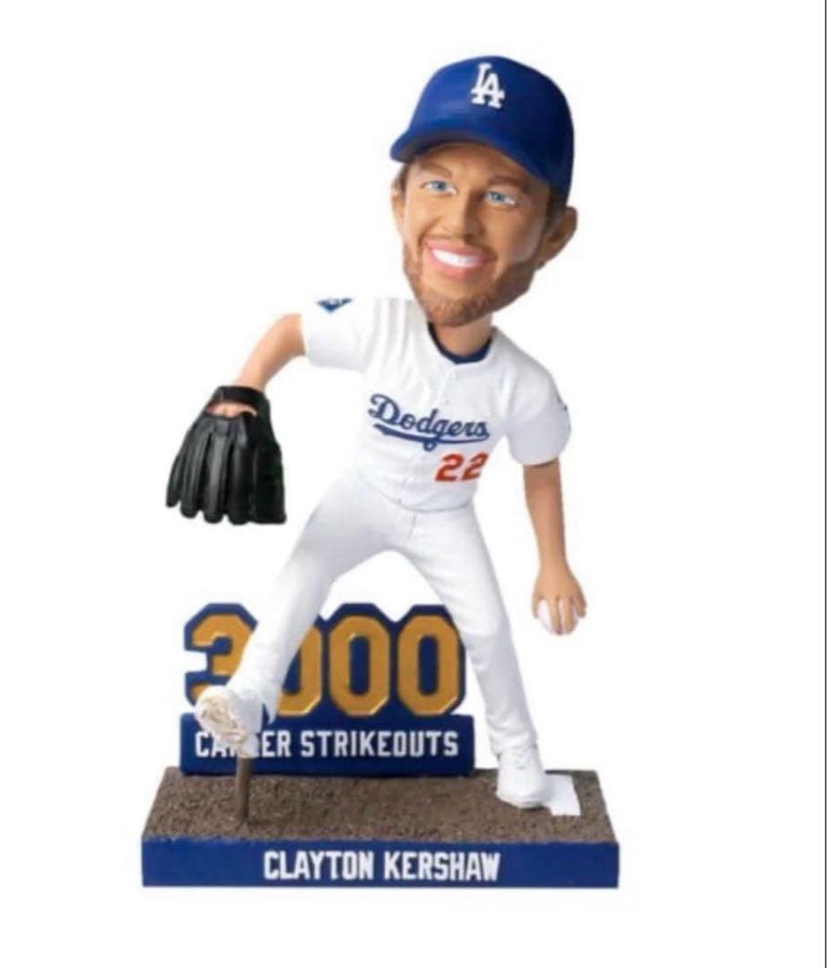 球場配布】クレイトン・カーショウ 3000奪三振 ボブルヘッド