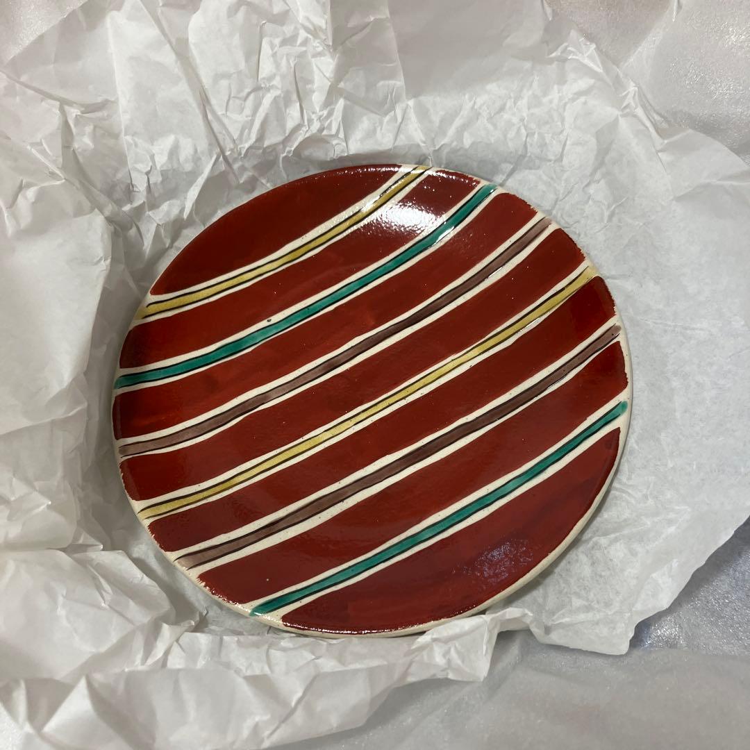 魯山人 写しの器 色絵間道文丸皿 - メルカリ