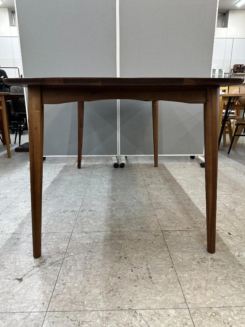 大塚家具　ダイニングテーブルセット　イス×4　ブラウン