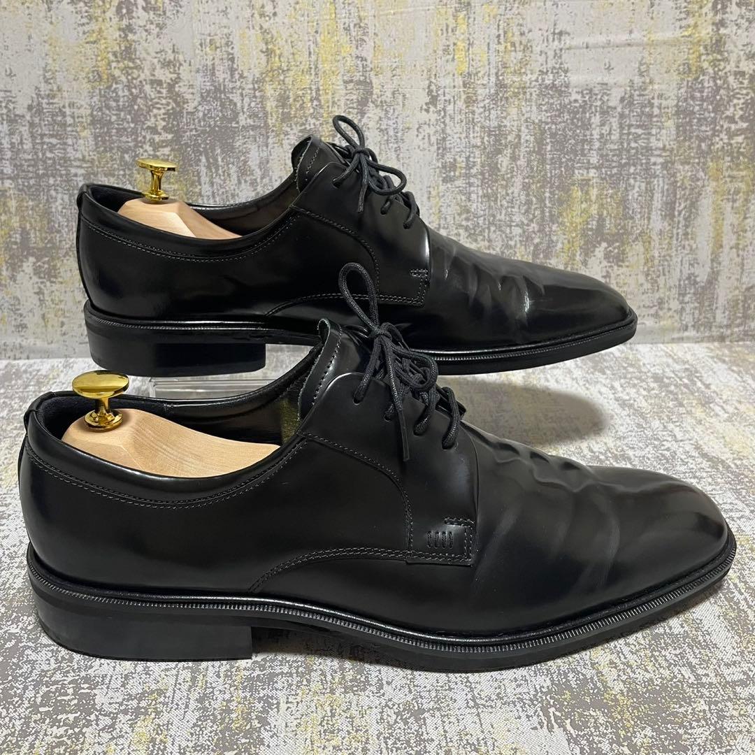★28.5㎝★ブラック フォーマル ビジネスシューズ エコー プレーントゥ
