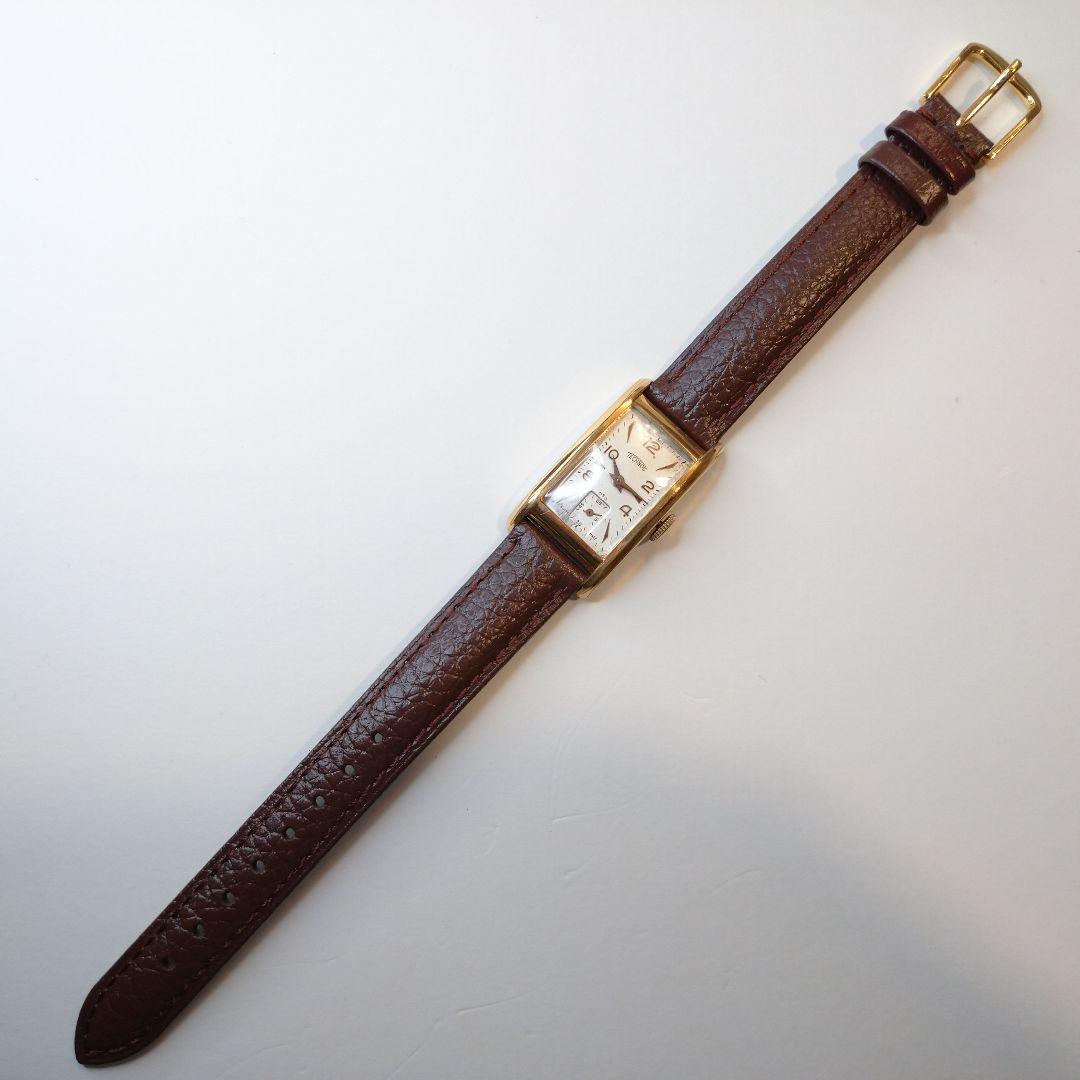 【1940s】TECHNOS スモセコ OH済 ヴィンテージ腕時計