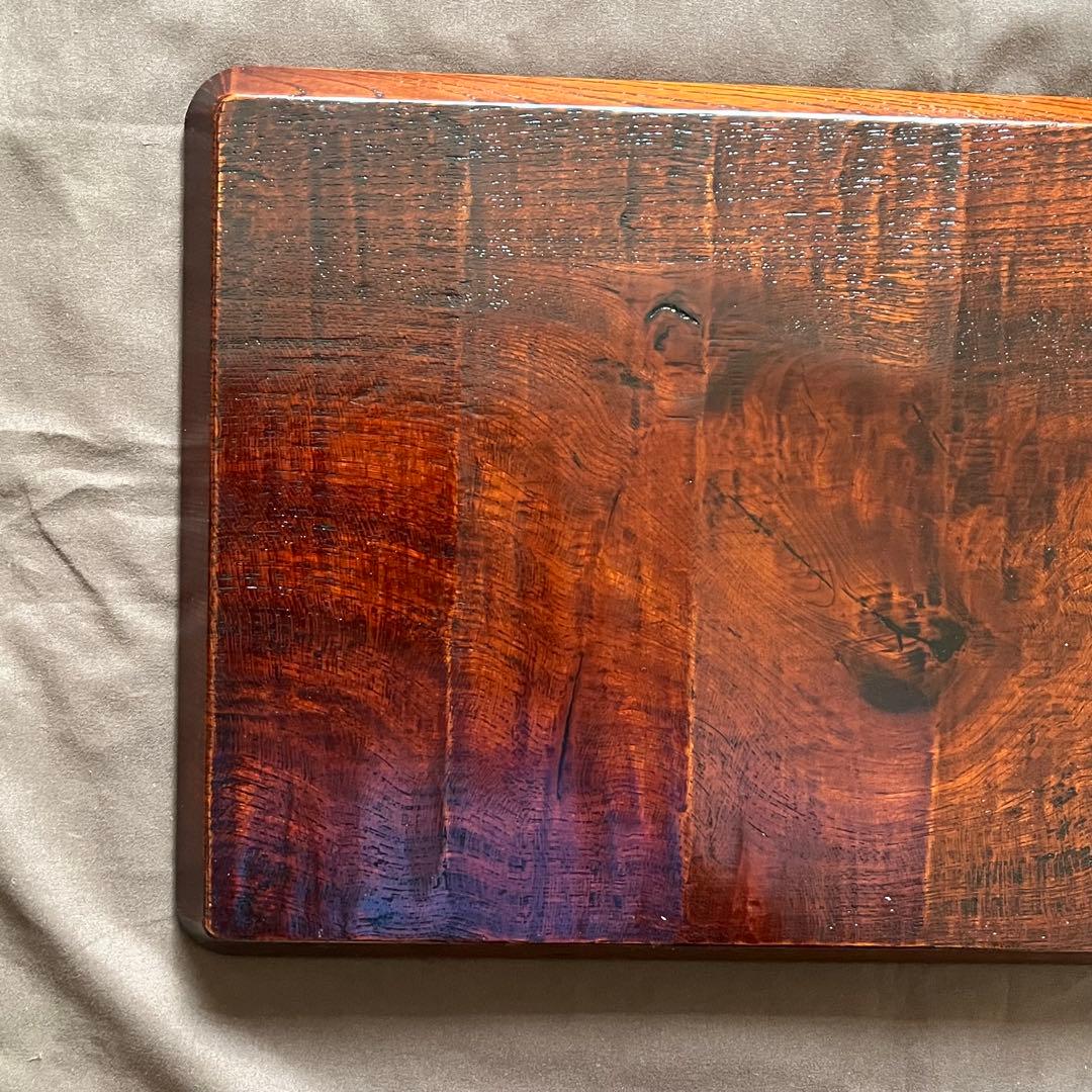 欅拭漆我谷盆　25cm×35.3cm×2.5cm 折敷　トレー　№9035